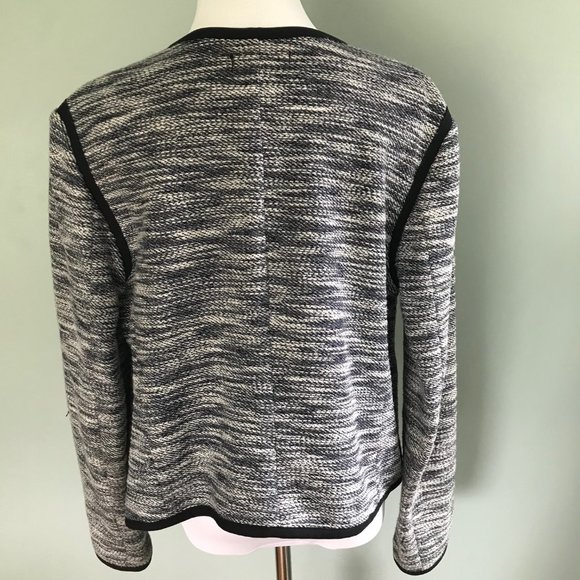 Ann Taylor Blazer Navy/White Tweed, Size S - Picture 2 of 5